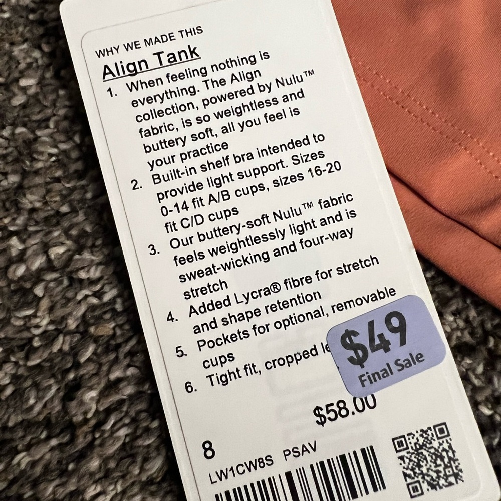 Lululemon align tank - Picture 3 of 4
